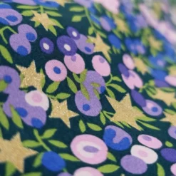 Tissu Liberty Wiltshire Star Myrtille et or - OEKO TEX