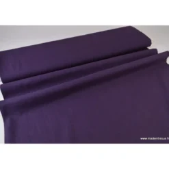 Tissu Lin Aubergine