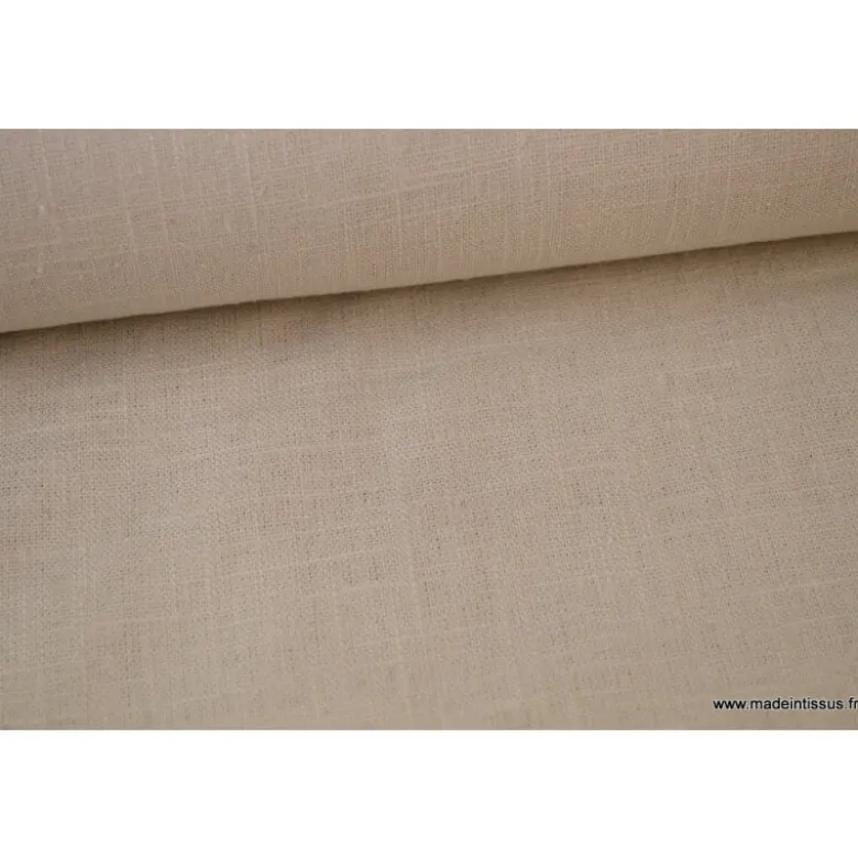 Tissu Lin BEIGE CLAIR