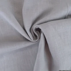 Tissu Lin coloris Gris moyen