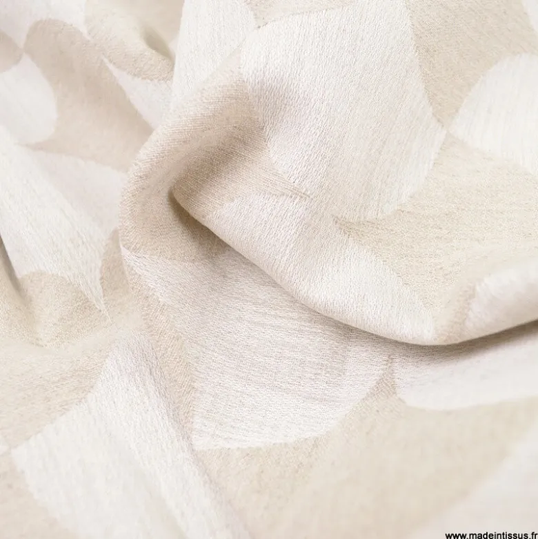 Tissu Lin d'ameublement Gambino lin et naturel
