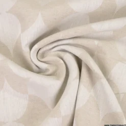 Tissu Lin d'ameublement Gambino lin et naturel