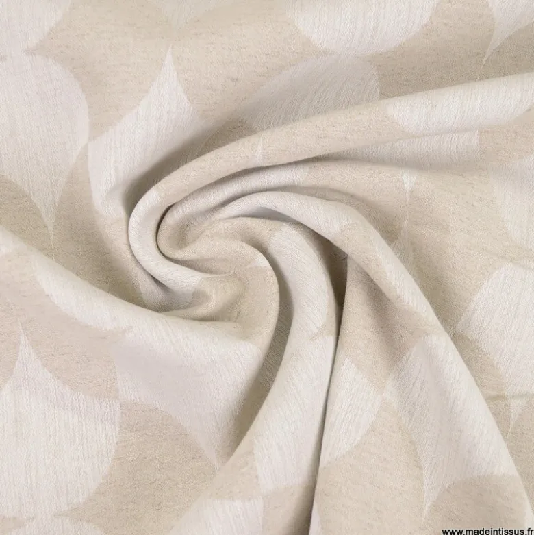 Tissu Lin d'ameublement Gambino lin et naturel