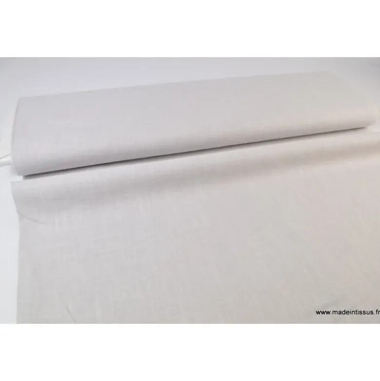 Tissu Lin GRIS PERLE