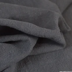 Tissu Lin Lavé gris bleuté