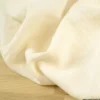 Tissu lin lavé made in france, grande laize ivoire.