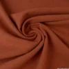Tissu Lin Lavé Terracotta