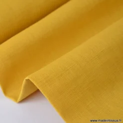 Tissu Linmoutarde