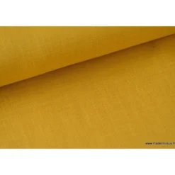 Tissu Linmoutarde