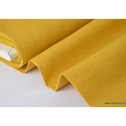 Tissu Linmoutarde