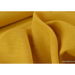 Tissu Linmoutarde