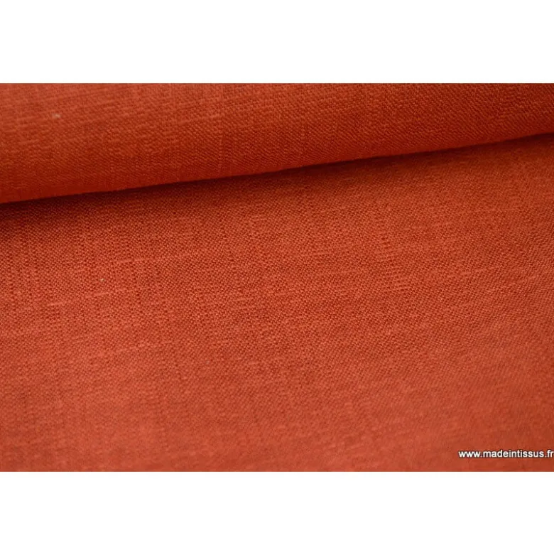 Tissu Lin tomette.