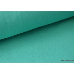 Tissu Linvert emeraude pour confection
