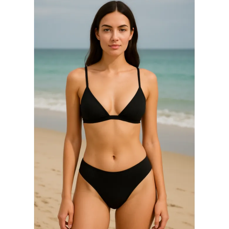 Tissu lycra Noir - maillot de bain ou legging