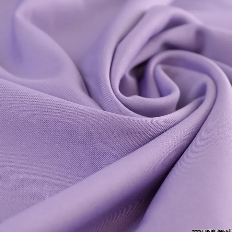Tissu lycra respirant bi elastique pour legging de sport coloris Lilas