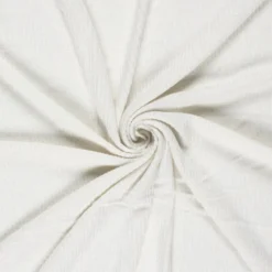 Tissu maille côtelée Lurex - Blanc cassé