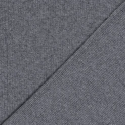 Tissu maille côtelée Lurex - Gris foncé
