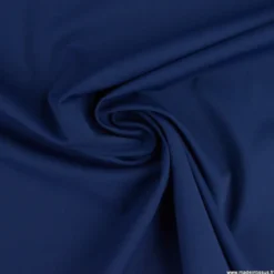 Tissu maille double stretch haut de gamme bleu foncé