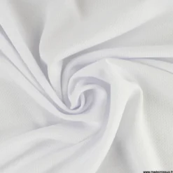 Tissu maille micro ajouré pour t-shirt de sport - Blanc