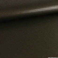 Tissu maille milano pied de poule noir et lurex