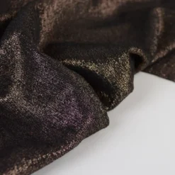 Tissu maille pailleté Shiny Dark bronze