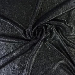Tissu maille pailleté Shiny Noir argenté