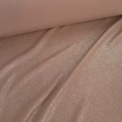 Tissu maille pailleté Shiny Rose gold