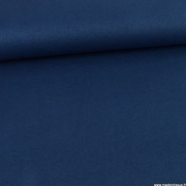 Tissu maille tricot coloris bleu marine
