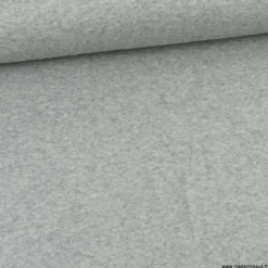 Tissu maille tricot coloris gris clair chiné