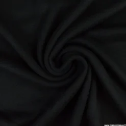 Tissu maille tricot coloris noir