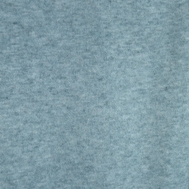 Tissu maille tricot coloris Pétrole chiné