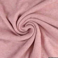 Tissu maille tricot coloris rose chiné