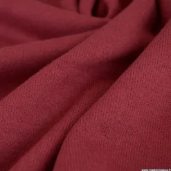 Tissu maille tricot coloris Rouge Hermès