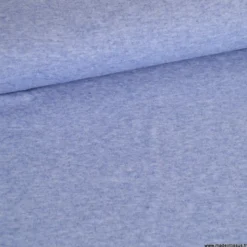 Tissu maille viscose fine - Bleu denim