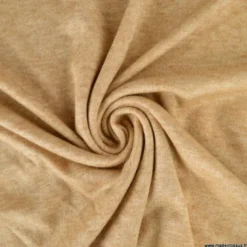 Tissu maille viscose fine - Champagne