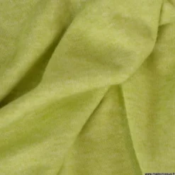 Tissu maille viscose fine - citron vert