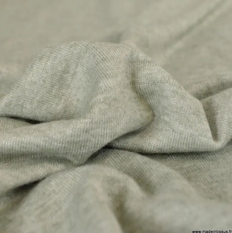 Tissu maille viscose fine - vert Kaki