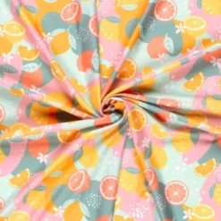 Tissu maillot de bain motif fruits - OEKO TEX