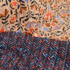 Tissu Matelassé coton Vertical Lafleur et Gerard - fleurs et graphique