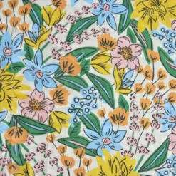 Tissu Matelassé coton Vertical Camil envers Jean