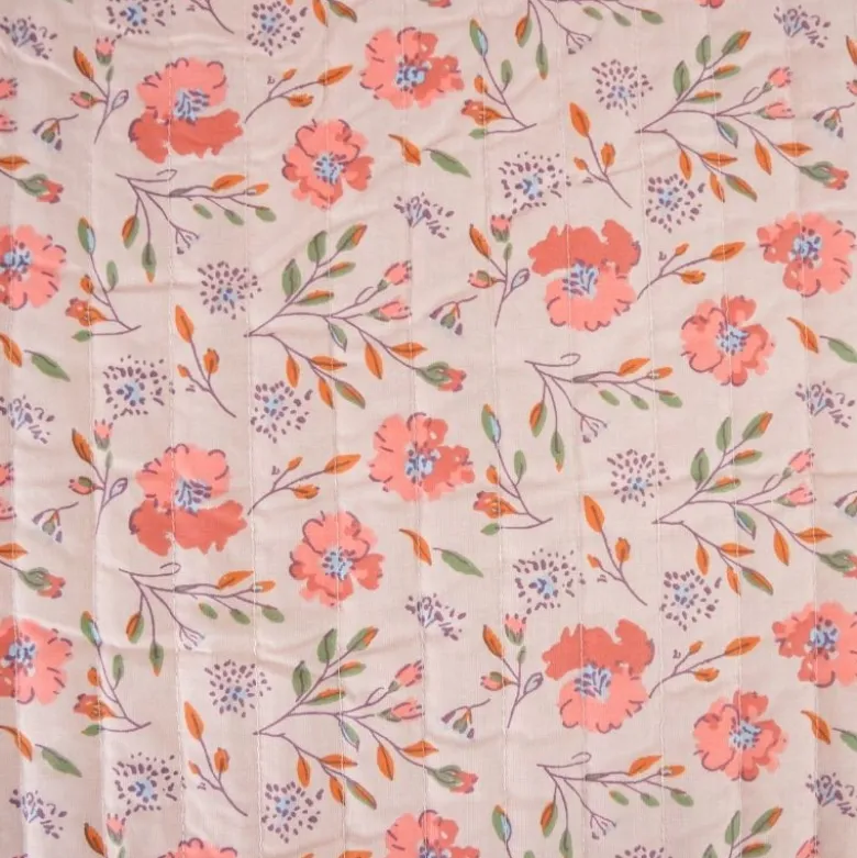 Tissu Matelassé coton Vertical Lizula - Josy