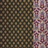 Tissu Matelassé Jaklynn anthracite - Jayco fond écru motif fleurs Indiennes - OEKO TEX