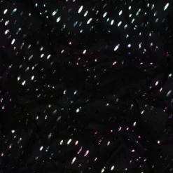 Tissu matelassé losange irisé fond noir