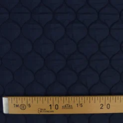 Tissu matelassé losange Silvio coloris bleu marine