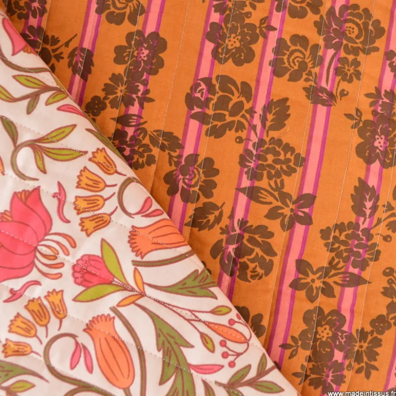 Tissu Matelassé Vertical Alphonse et Souleo - OEKO TEX