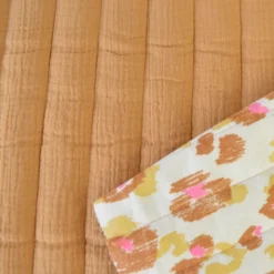 Tissu Matelassé Vertical double gaze Karula Léopard - OEKO TEX