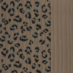 Tissu Matelassé vertical Fauve - Léopard Taupe - OEKO TEX