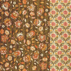 Tissu Matelassé Vertical fleuri Claude et Selma - OEKO TEX