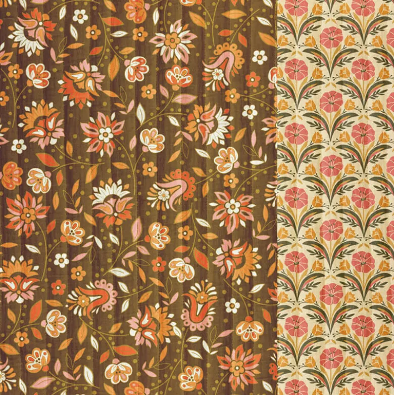 Tissu Matelassé Vertical fleuri Claude et Selma - OEKO TEX