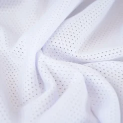 Tissu mesh ajouré microfibre pour vetements de sport et maillot de bain- Blanc